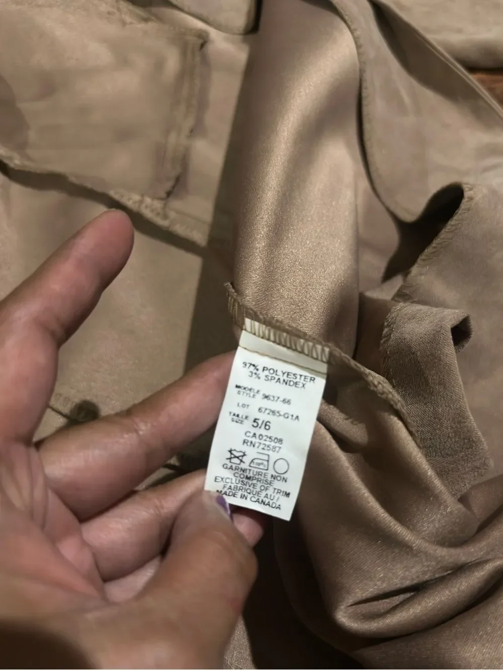 Abrams Suede-Effect Trench Coat - Women's